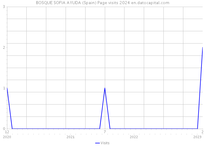 BOSQUE SOFIA AYUDA (Spain) Page visits 2024 