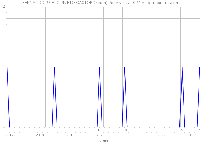 FERNANDO PRIETO PRIETO CASTOR (Spain) Page visits 2024 