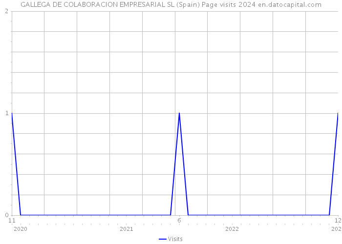 GALLEGA DE COLABORACION EMPRESARIAL SL (Spain) Page visits 2024 