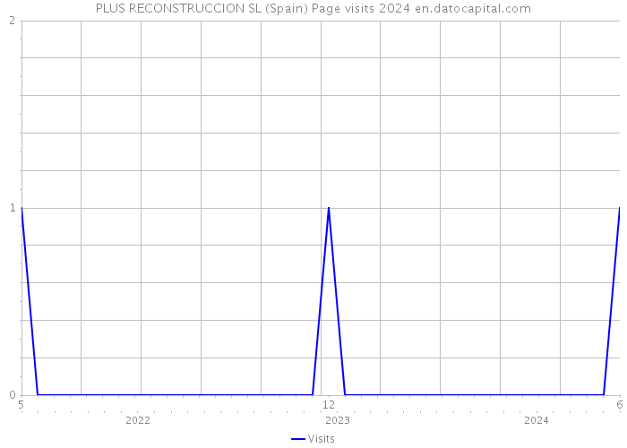 PLUS RECONSTRUCCION SL (Spain) Page visits 2024 