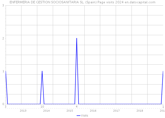 ENFERMERIA DE GESTION SOCIOSANITARIA SL. (Spain) Page visits 2024 