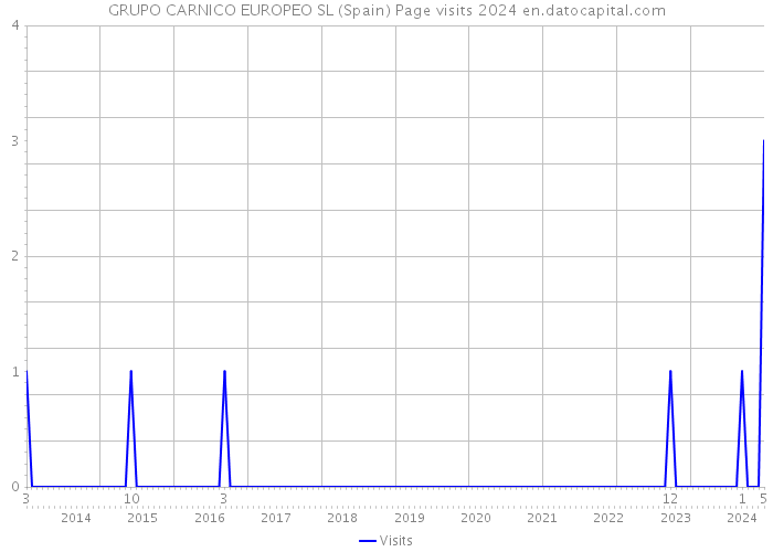 GRUPO CARNICO EUROPEO SL (Spain) Page visits 2024 