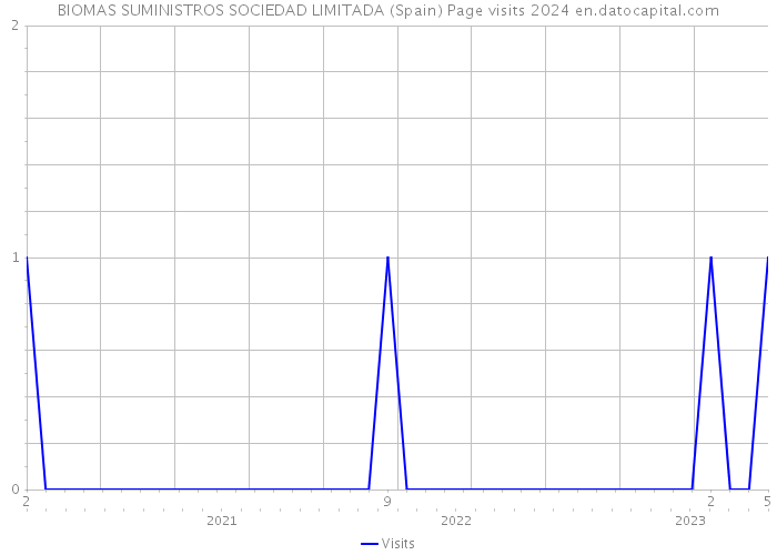 BIOMAS SUMINISTROS SOCIEDAD LIMITADA (Spain) Page visits 2024 
