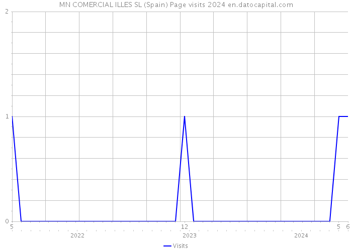 MN COMERCIAL ILLES SL (Spain) Page visits 2024 