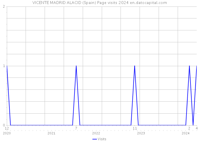 VICENTE MADRID ALACID (Spain) Page visits 2024 