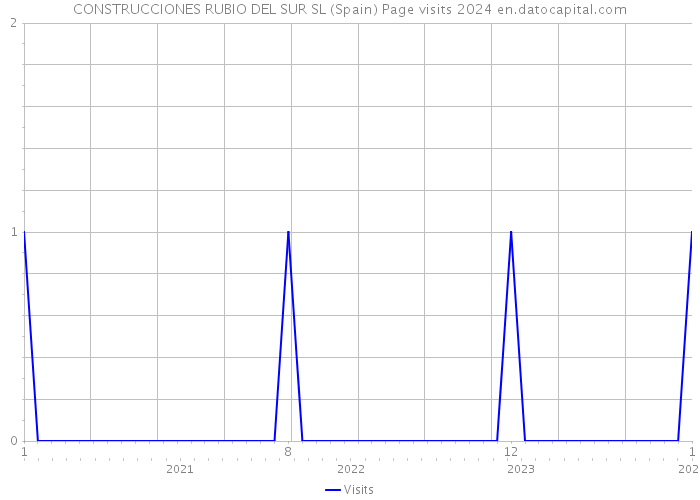 CONSTRUCCIONES RUBIO DEL SUR SL (Spain) Page visits 2024 