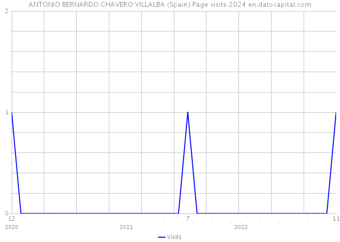 ANTONIO BERNARDO CHAVERO VILLALBA (Spain) Page visits 2024 