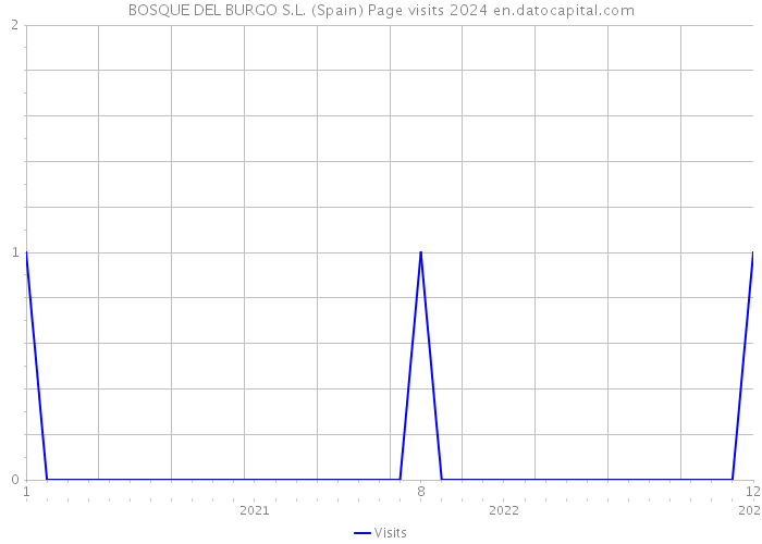 BOSQUE DEL BURGO S.L. (Spain) Page visits 2024 
