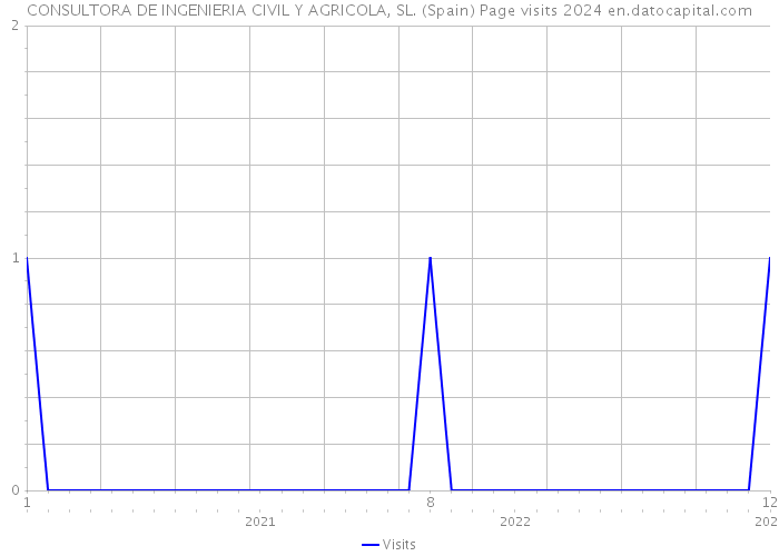 CONSULTORA DE INGENIERIA CIVIL Y AGRICOLA, SL. (Spain) Page visits 2024 