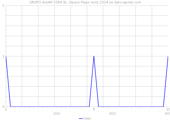 GRUPO ALIAM 2004 SL. (Spain) Page visits 2024 