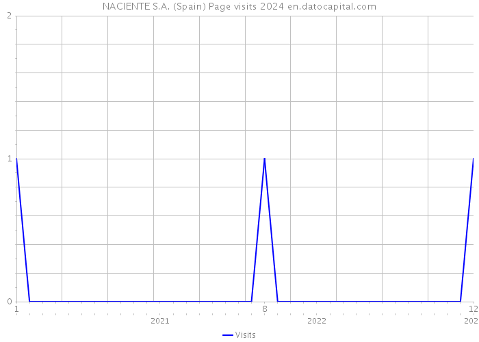 NACIENTE S.A. (Spain) Page visits 2024 