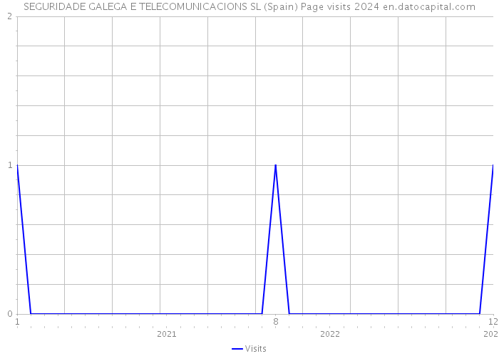 SEGURIDADE GALEGA E TELECOMUNICACIONS SL (Spain) Page visits 2024 