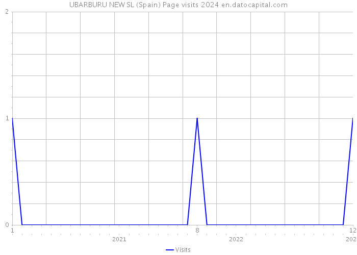 UBARBURU NEW SL (Spain) Page visits 2024 