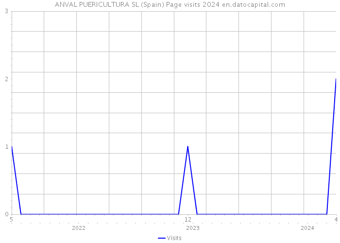 ANVAL PUERICULTURA SL (Spain) Page visits 2024 