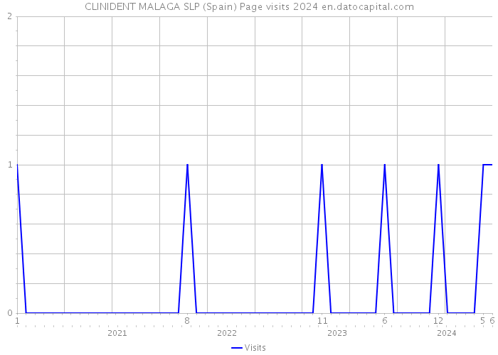 CLINIDENT MALAGA SLP (Spain) Page visits 2024 