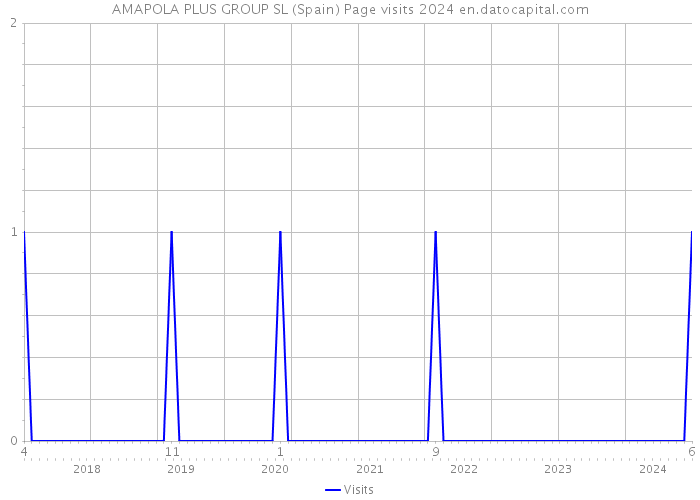 AMAPOLA PLUS GROUP SL (Spain) Page visits 2024 