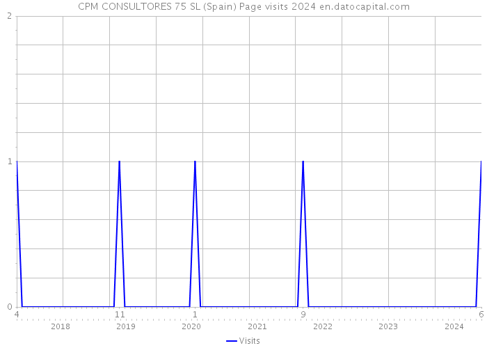 CPM CONSULTORES 75 SL (Spain) Page visits 2024 