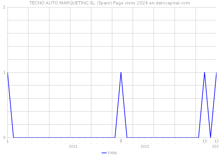 TECNO AUTO MARQUETING SL. (Spain) Page visits 2024 