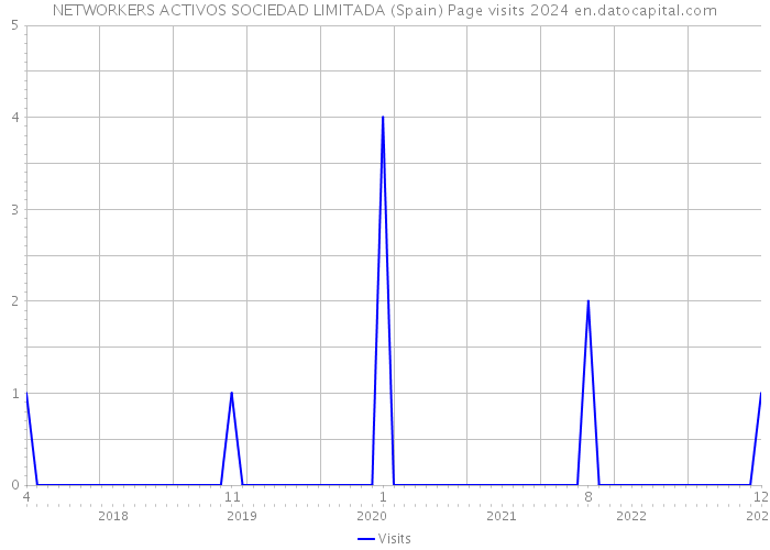 NETWORKERS ACTIVOS SOCIEDAD LIMITADA (Spain) Page visits 2024 