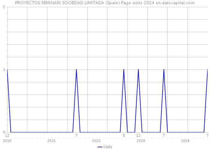 PROYECTOS SEMINARI SOCIEDAD LIMITADA (Spain) Page visits 2024 