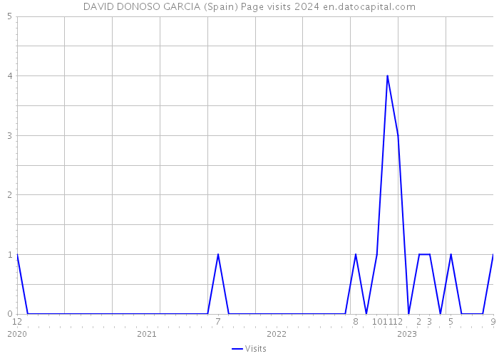 DAVID DONOSO GARCIA (Spain) Page visits 2024 