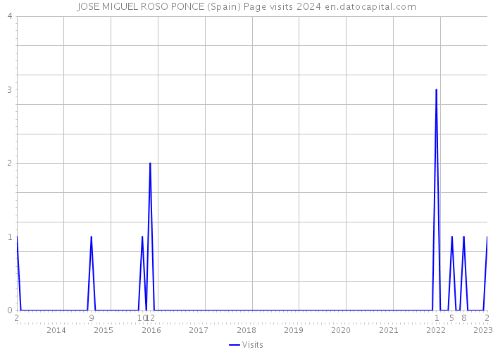 JOSE MIGUEL ROSO PONCE (Spain) Page visits 2024 