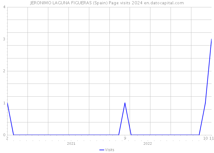 JERONIMO LAGUNA FIGUERAS (Spain) Page visits 2024 