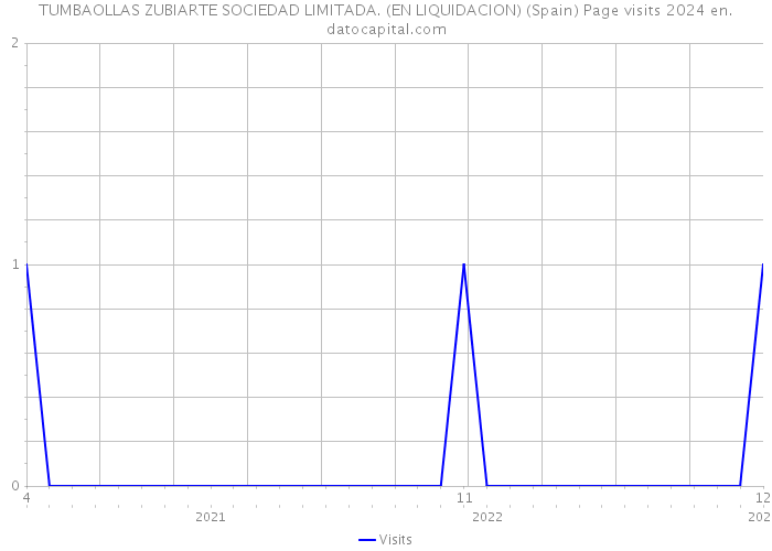 TUMBAOLLAS ZUBIARTE SOCIEDAD LIMITADA. (EN LIQUIDACION) (Spain) Page visits 2024 