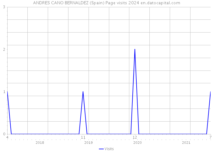 ANDRES CANO BERNALDEZ (Spain) Page visits 2024 