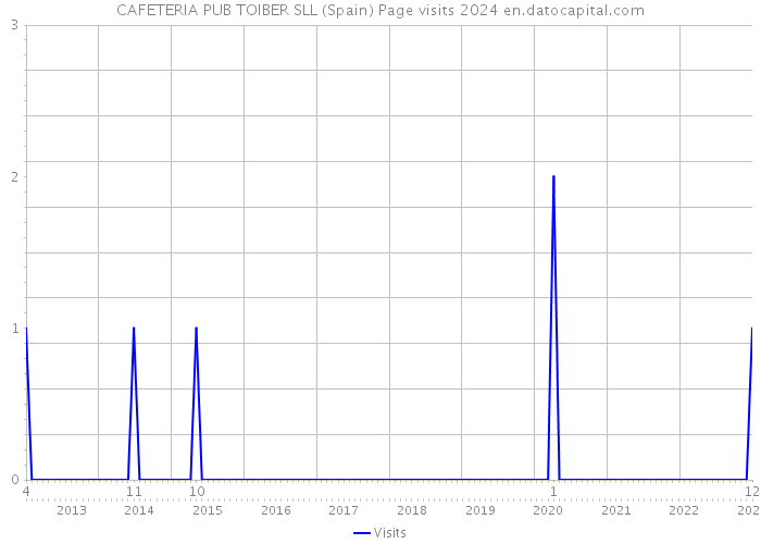 CAFETERIA PUB TOIBER SLL (Spain) Page visits 2024 