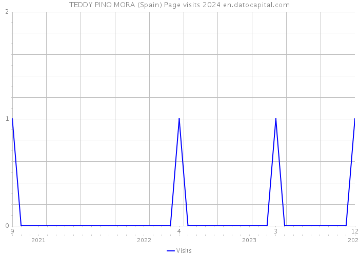 TEDDY PINO MORA (Spain) Page visits 2024 