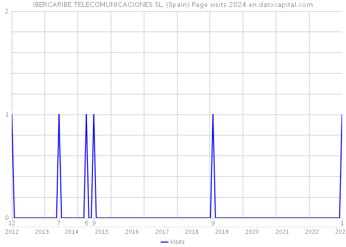 IBERCARIBE TELECOMUNICACIONES SL. (Spain) Page visits 2024 