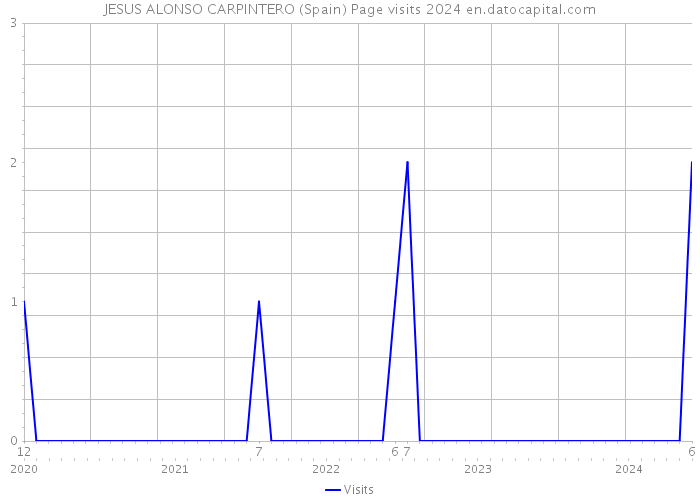 JESUS ALONSO CARPINTERO (Spain) Page visits 2024 