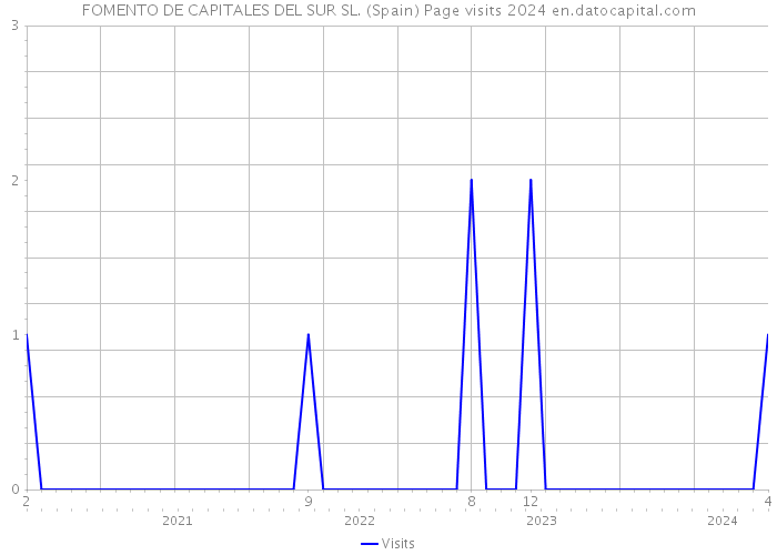 FOMENTO DE CAPITALES DEL SUR SL. (Spain) Page visits 2024 