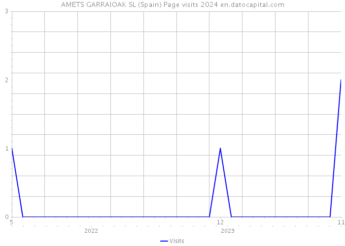 AMETS GARRAIOAK SL (Spain) Page visits 2024 