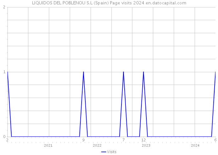 LIQUIDOS DEL POBLENOU S.L (Spain) Page visits 2024 