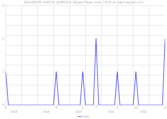 SALVADOR GARCIA QUIROGA (Spain) Page visits 2024 