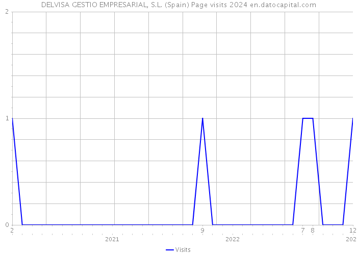 DELVISA GESTIO EMPRESARIAL, S.L. (Spain) Page visits 2024 