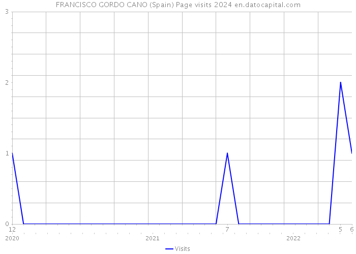 FRANCISCO GORDO CANO (Spain) Page visits 2024 