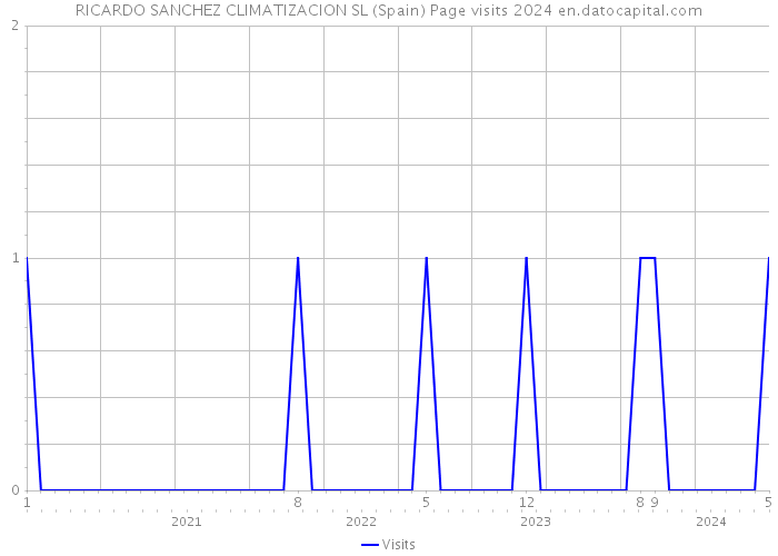 RICARDO SANCHEZ CLIMATIZACION SL (Spain) Page visits 2024 