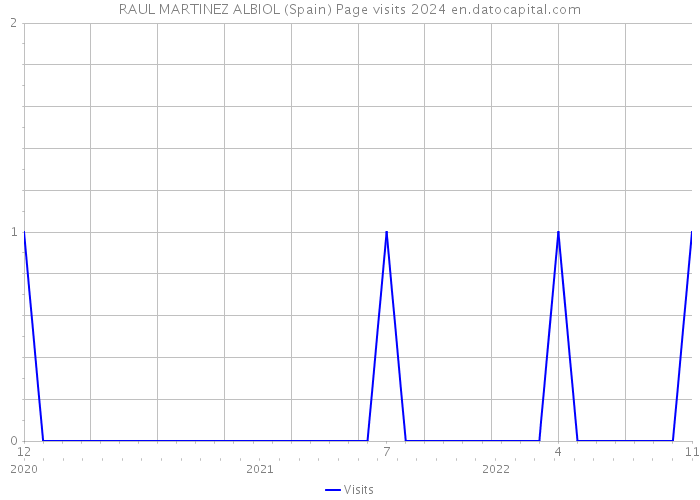 RAUL MARTINEZ ALBIOL (Spain) Page visits 2024 
