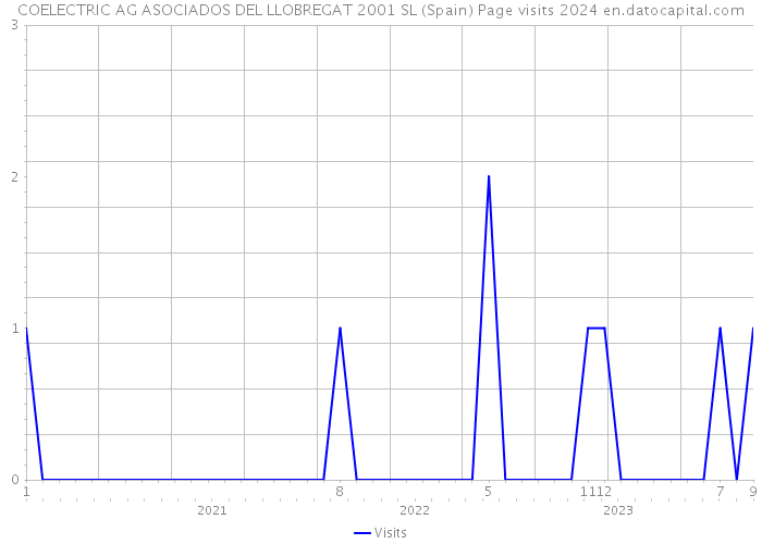 COELECTRIC AG ASOCIADOS DEL LLOBREGAT 2001 SL (Spain) Page visits 2024 