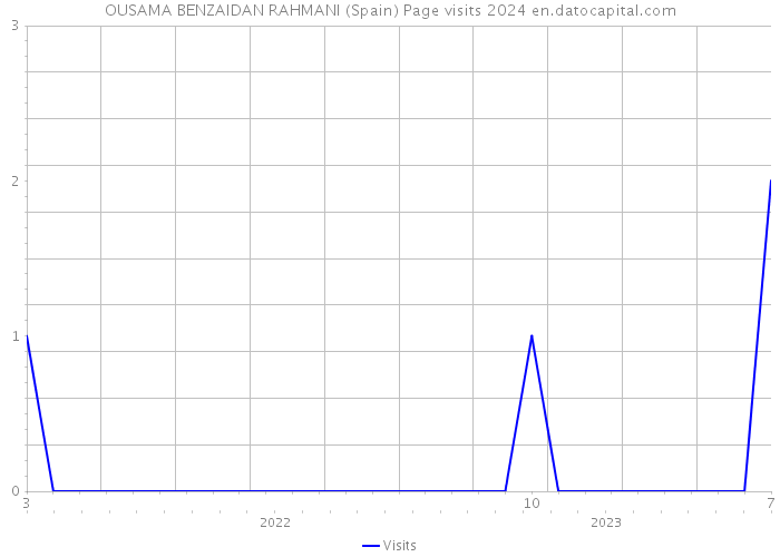 OUSAMA BENZAIDAN RAHMANI (Spain) Page visits 2024 