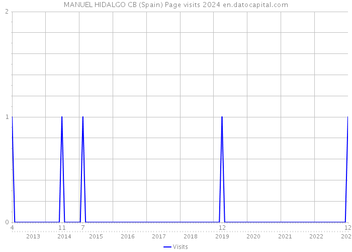 MANUEL HIDALGO CB (Spain) Page visits 2024 