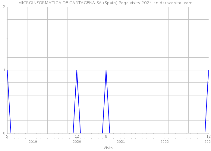 MICROINFORMATICA DE CARTAGENA SA (Spain) Page visits 2024 