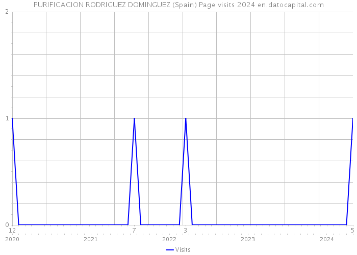 PURIFICACION RODRIGUEZ DOMINGUEZ (Spain) Page visits 2024 