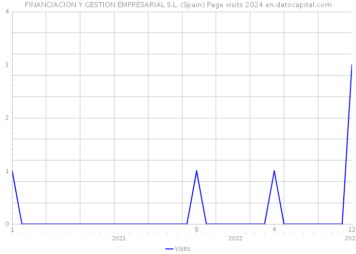 FINANCIACION Y GESTION EMPRESARIAL S.L. (Spain) Page visits 2024 