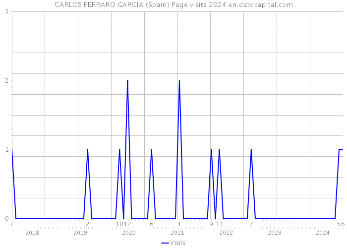 CARLOS FERRARO GARCIA (Spain) Page visits 2024 