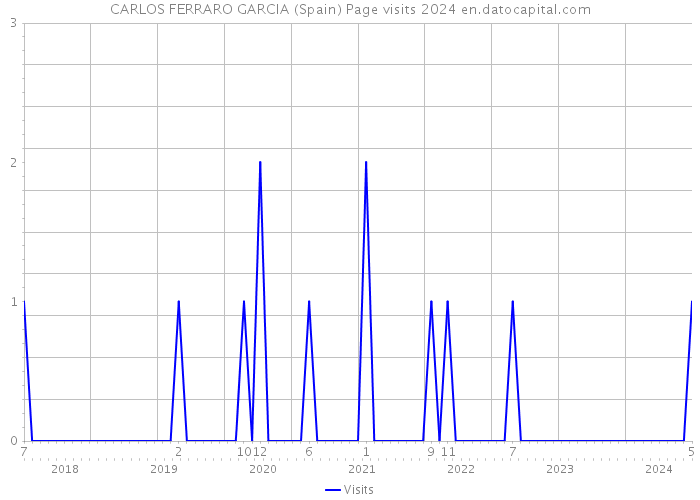 CARLOS FERRARO GARCIA (Spain) Page visits 2024 