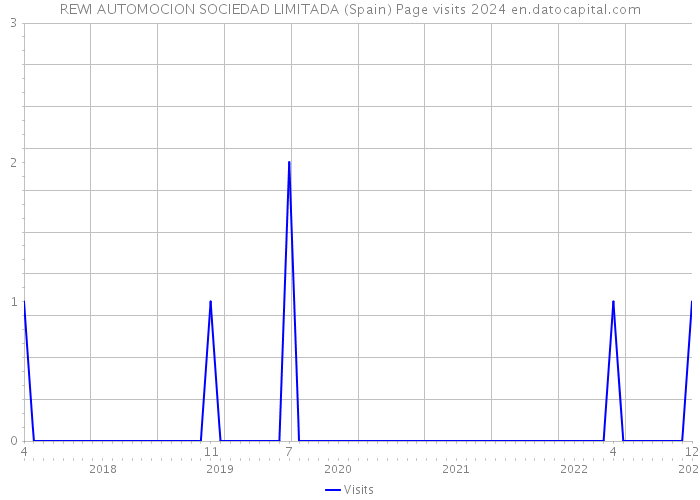 REWI AUTOMOCION SOCIEDAD LIMITADA (Spain) Page visits 2024 